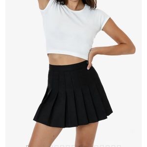 Los Angeles apparel black tennis skirt